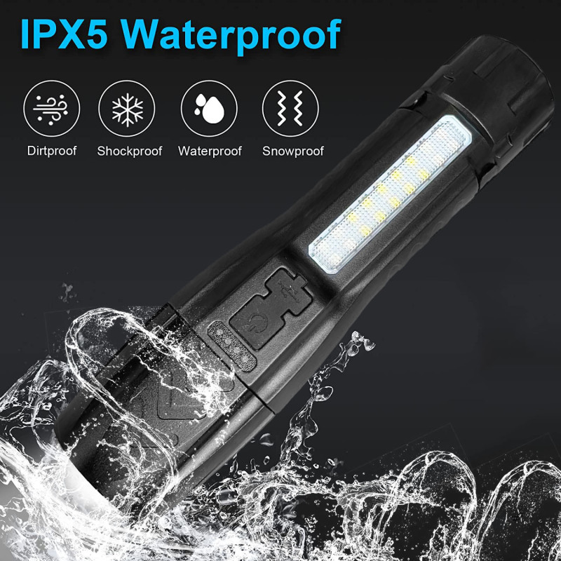 Gt10/xhp50 Flashlight, High Lumen Rechargeable, Super Bright Led Flashlights  With Light Modes, Ipx6 Waterproof, Zoomable, Powerful Handheld Flashlight  For Outdoor Camping Emergencies, Fishing Temu Australia