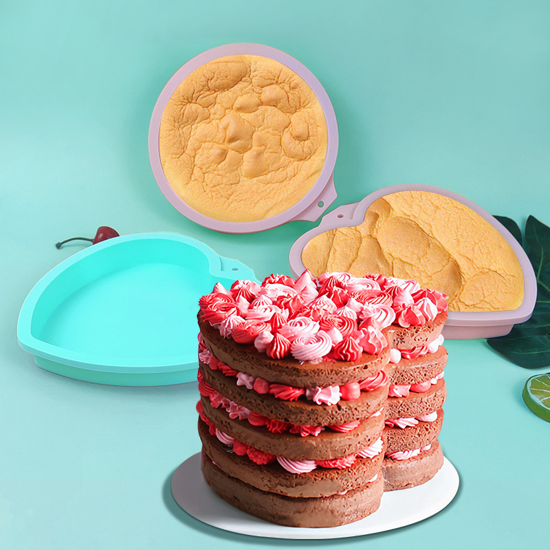 8inch Silicone Cake Round Shape Mold Kitchen Bakeware DIY Desserts