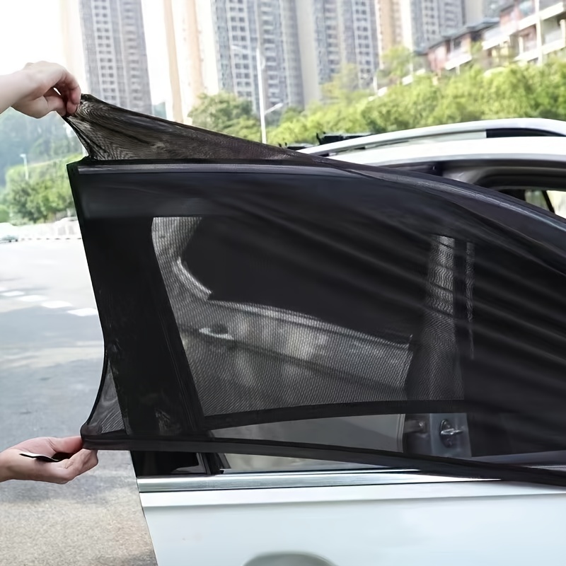 Écran de fenêtre de moustiquaire de voiture, rideau de pare-soleil de  fenêtre de voiture, rideau de voiture d'isolation thermique anti-UV,  prévention