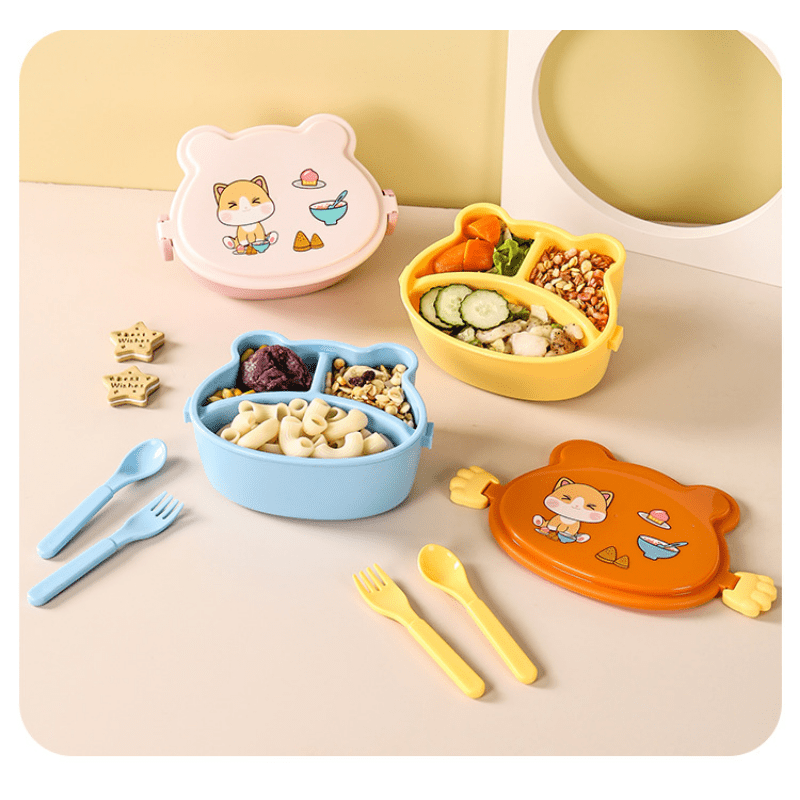 Children's Cartoon Lunch Box, Primary School Double Layer Bento Box,  Microwave Heated Lunch Box, Cute Fruit Box, Fresh-keeping Box For  Restaurant Kitchen - Temu