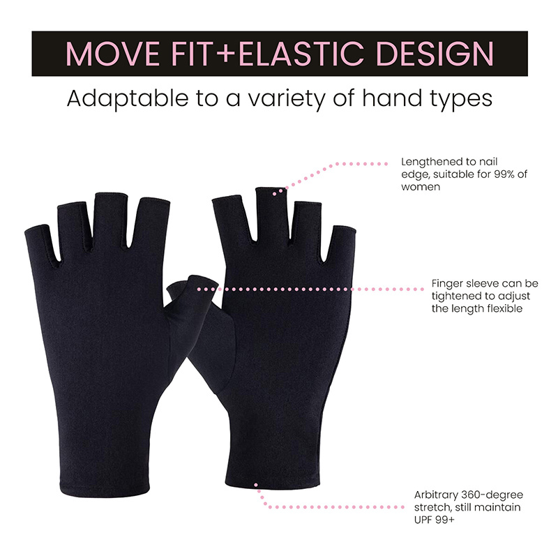 Nail Art Glove UV Protection Glove Anti UV Radiation Protection