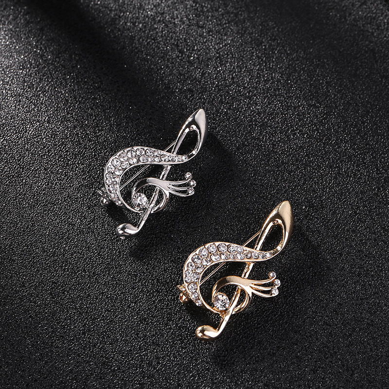 Musical note deals brooch