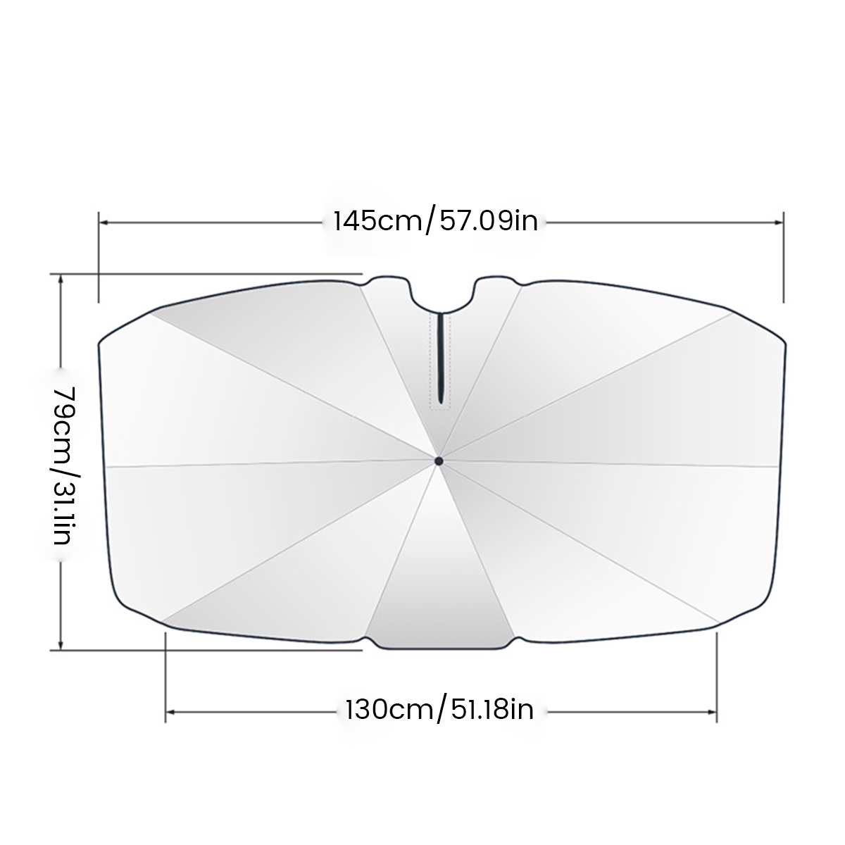 Car Windshield Sun Shade Umbrella 360° Rotation Foldable - Temu