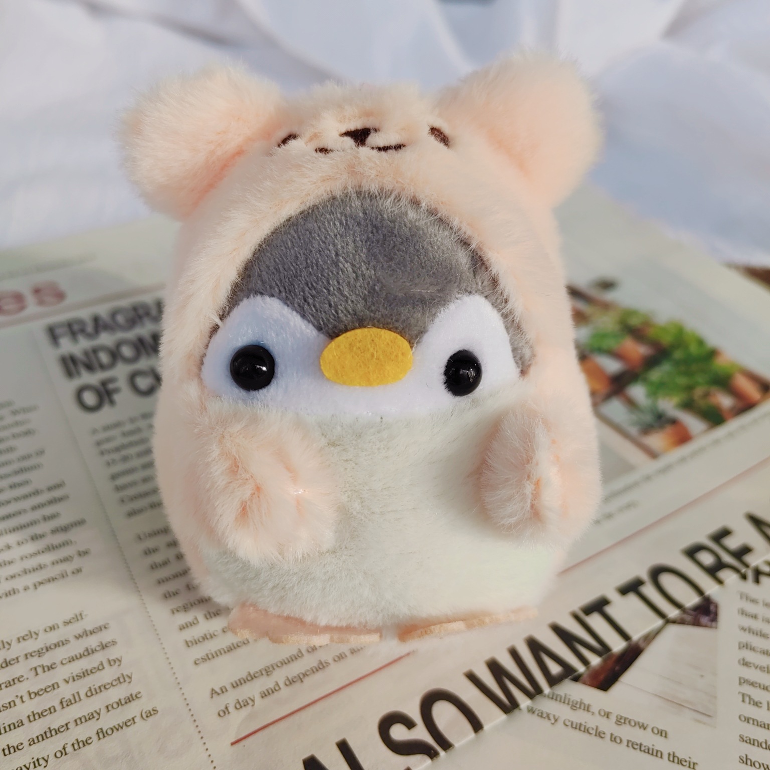 Cute Plush Toy Bear Penguin Backpack Doll Plush Pendant - Temu United