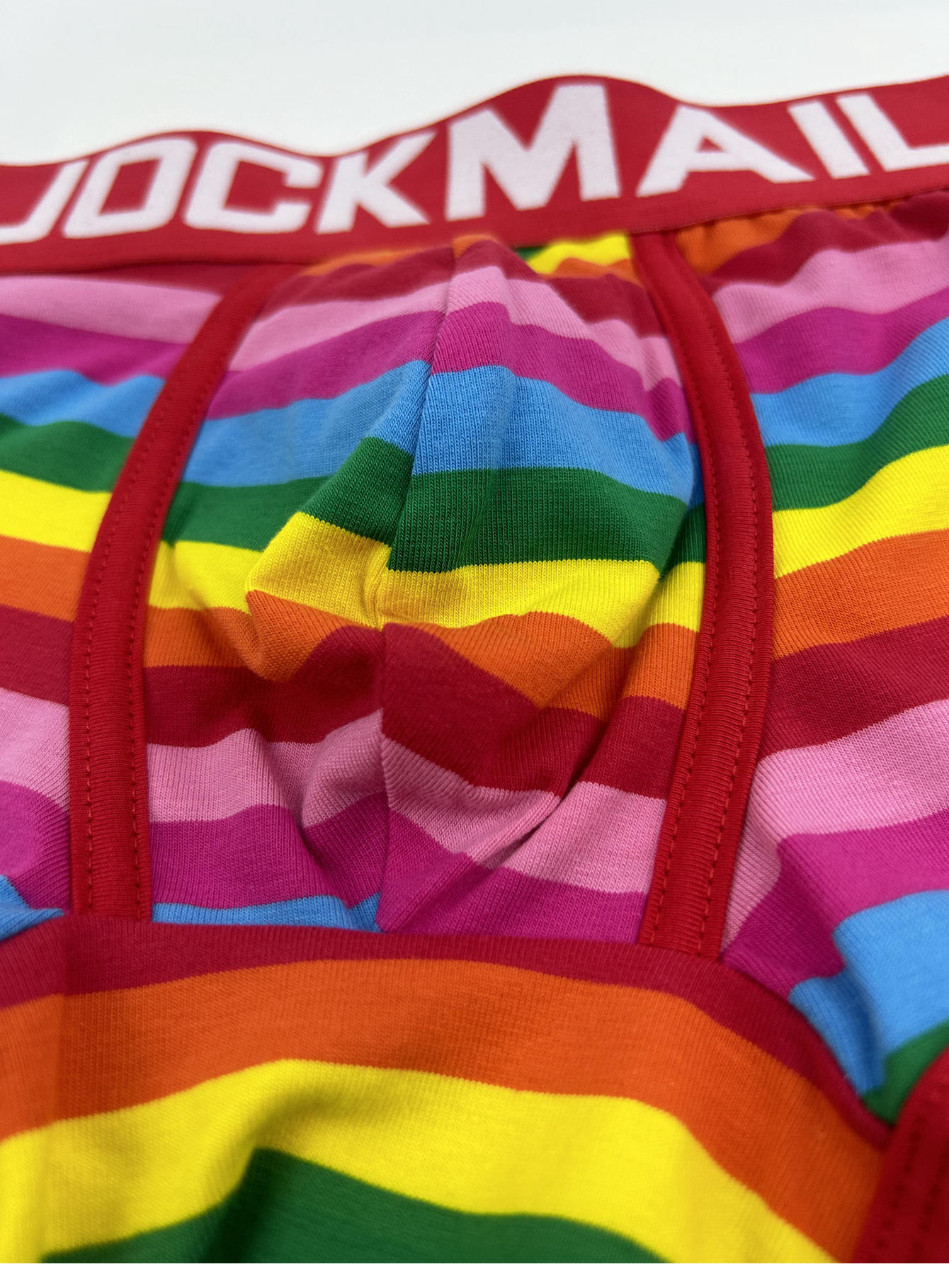 Lgbtq Pride Men's Casual Rainbow Striped Boxer Briefs - Temu
