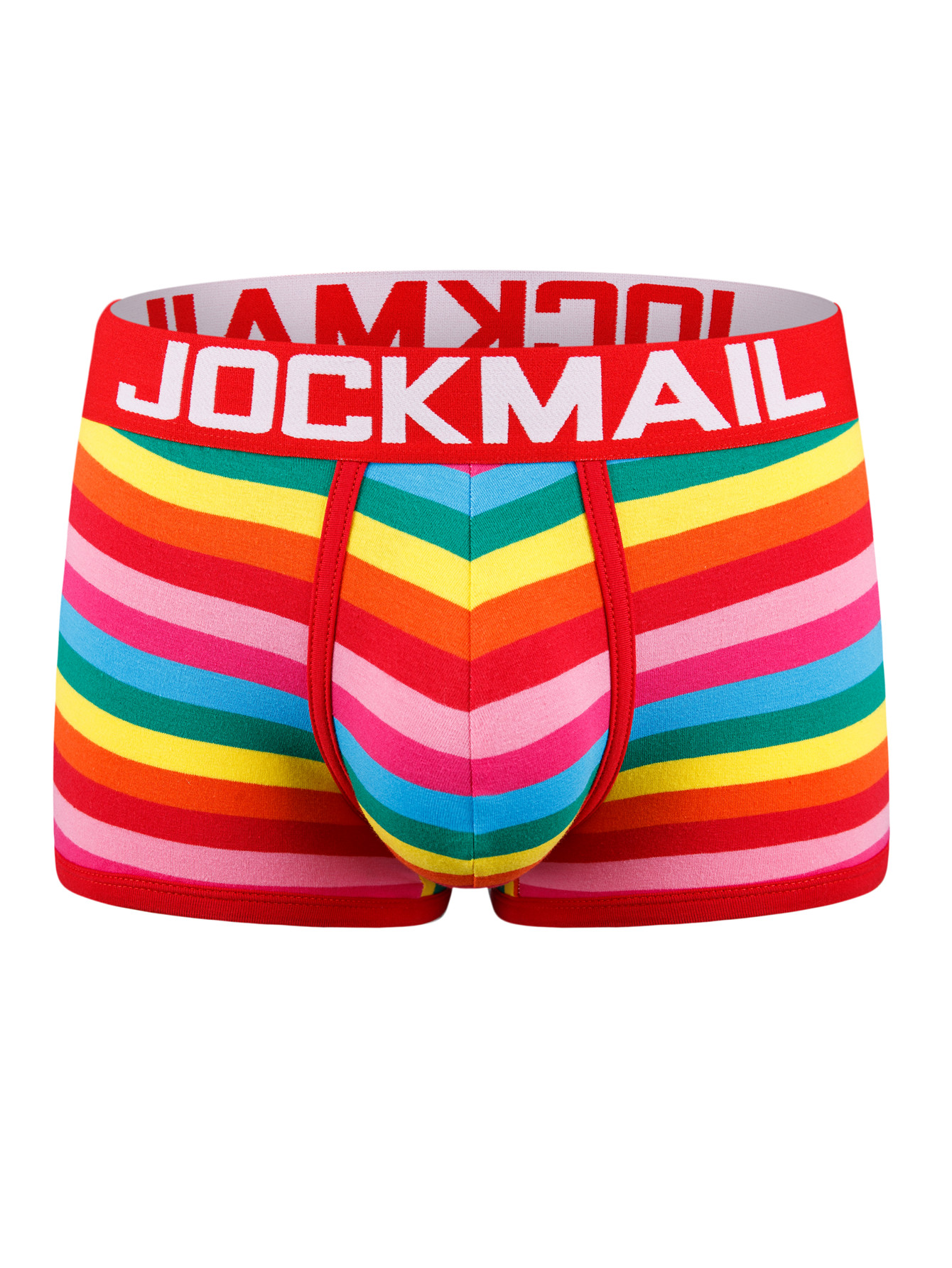 Lgbtq Pride Men's Casual Rainbow Striped Boxer Briefs - Temu