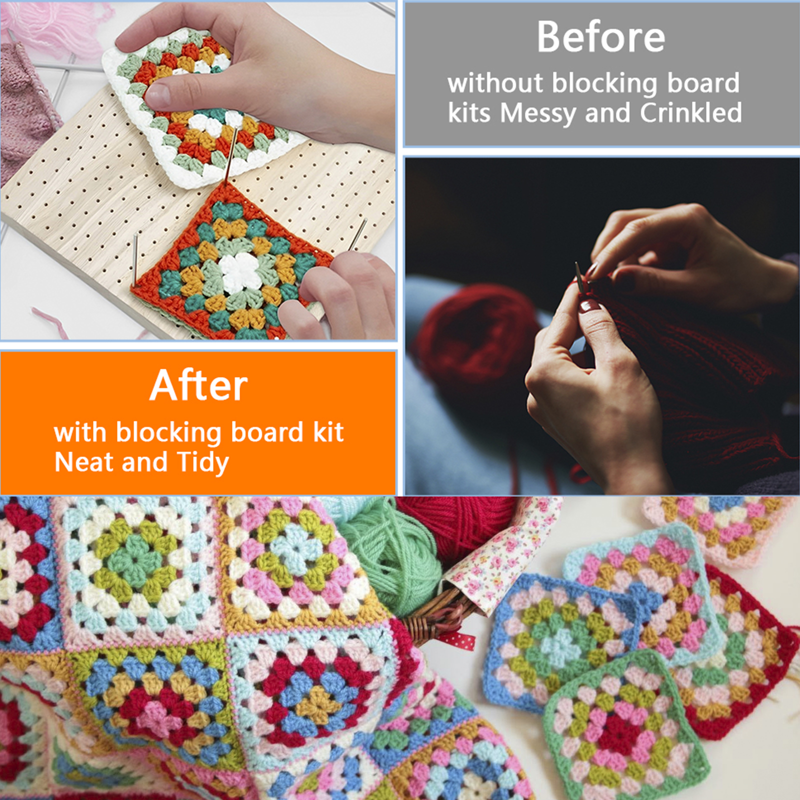 Crochet Blocking Board Wooden Crochet Projects - Temu