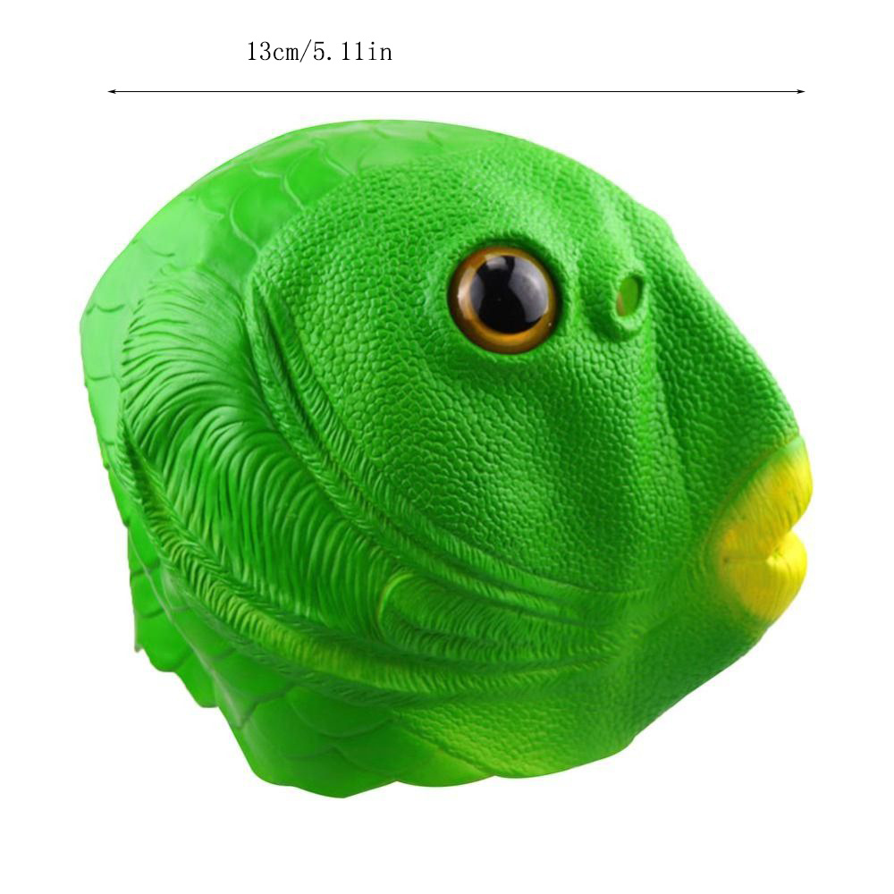 Lustige Spielzeug Fischkopfmaske Aus Gummi Latex Fischgesichtsabdeckung  Partyhelm Tierkopfbedeckung Sicherheitsgesichtsabdeckung  Performance-Requisite