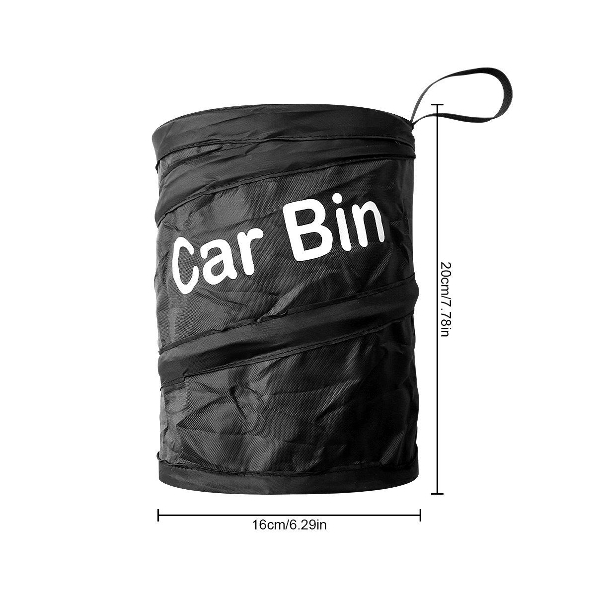 Collapsible Car Bin Portable Car Trash Can Waterproof Multifunctional  Hanging Vehicle Rubbish Bin Garbage Bag Black