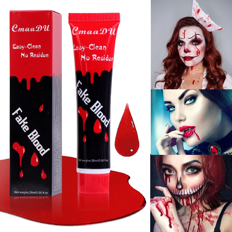 Cosplay Sangue - sangue vampiro Halloween,Plasma sanguíneo, lavável, sangue  maquiagem para teatro e fantasia ou zumbi Halloween, vampiro Aferzov