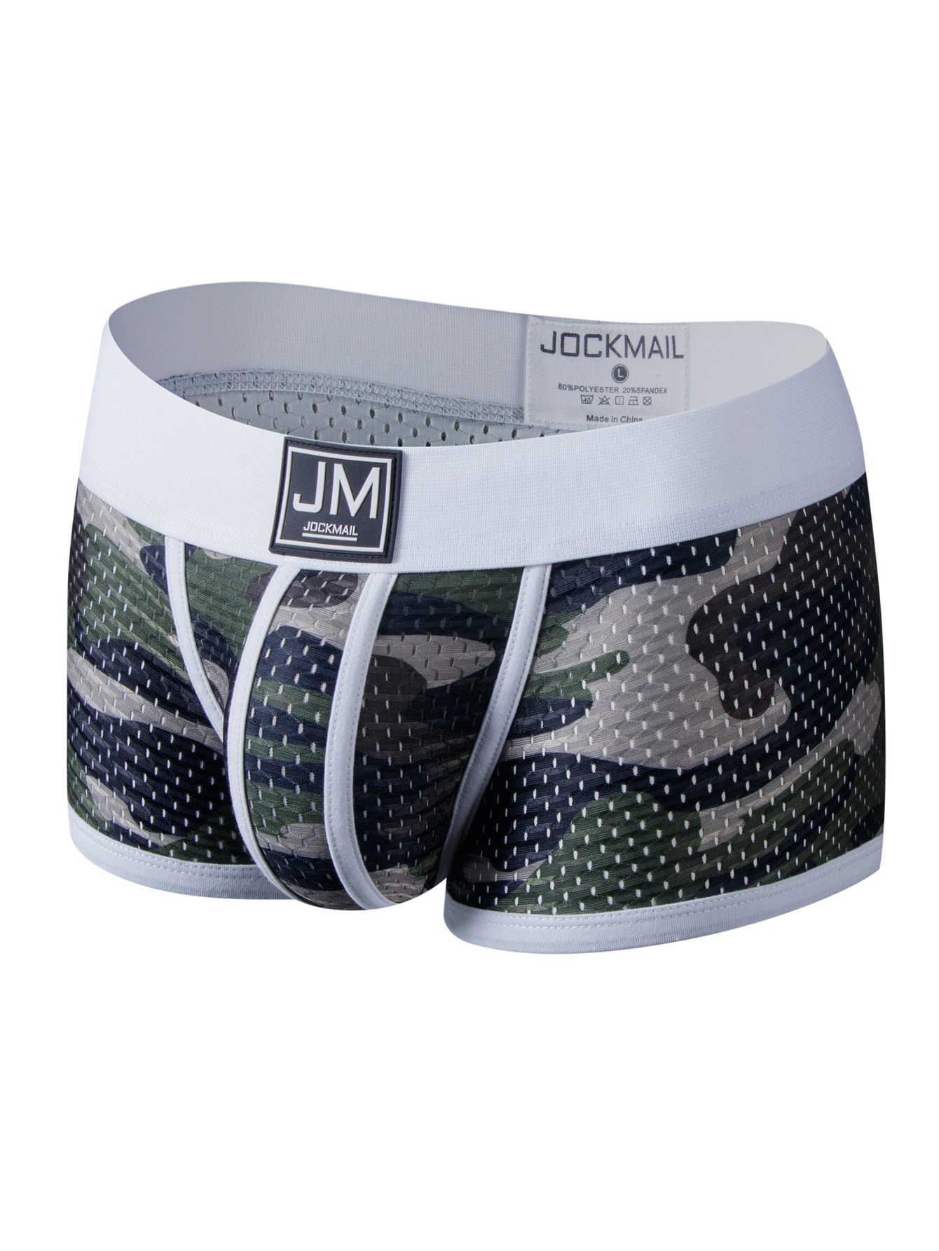 Jockmail Men's Sexy Striped Hollow Underwear Briefs Mesh - Temu