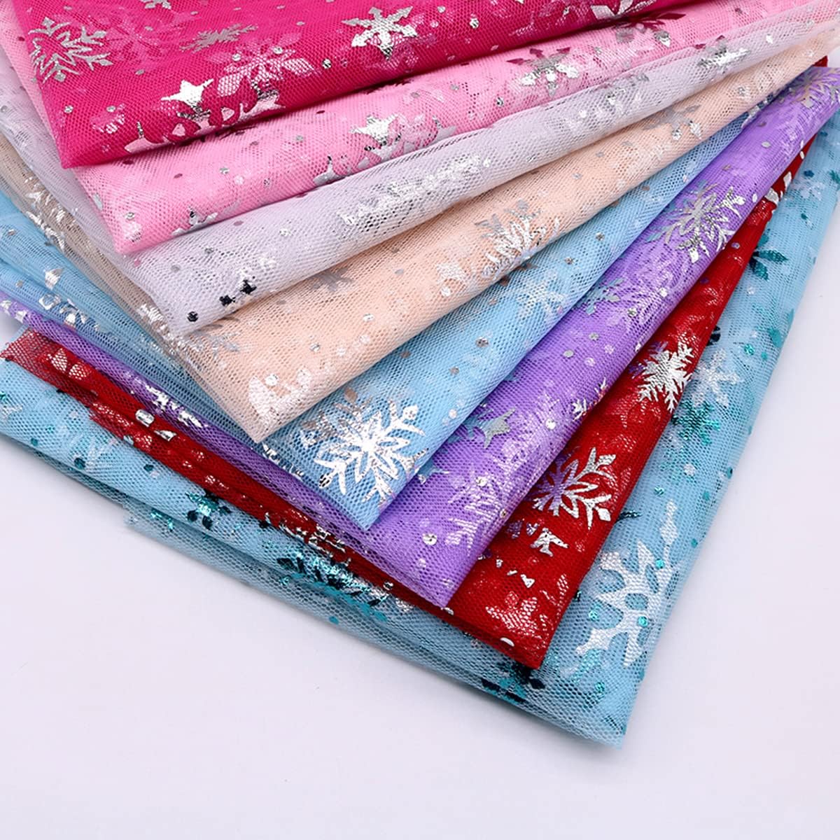 Healeved 2pcs Tulle Backdrop Decorative Ribbon Glitter Ribbon Tulle Fabric  Chiffon Packing Ribbon Mesh Ribbon Glitter Tulle Ribbon Tulle Ribbon for