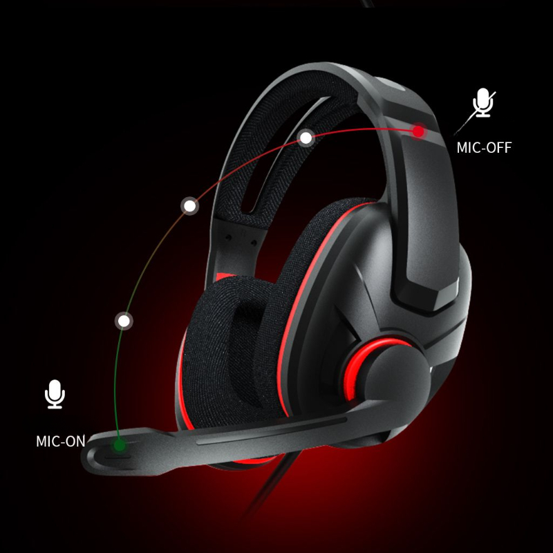 A1 Gaming Headset With Microphone E sports Computer Wired - Temu