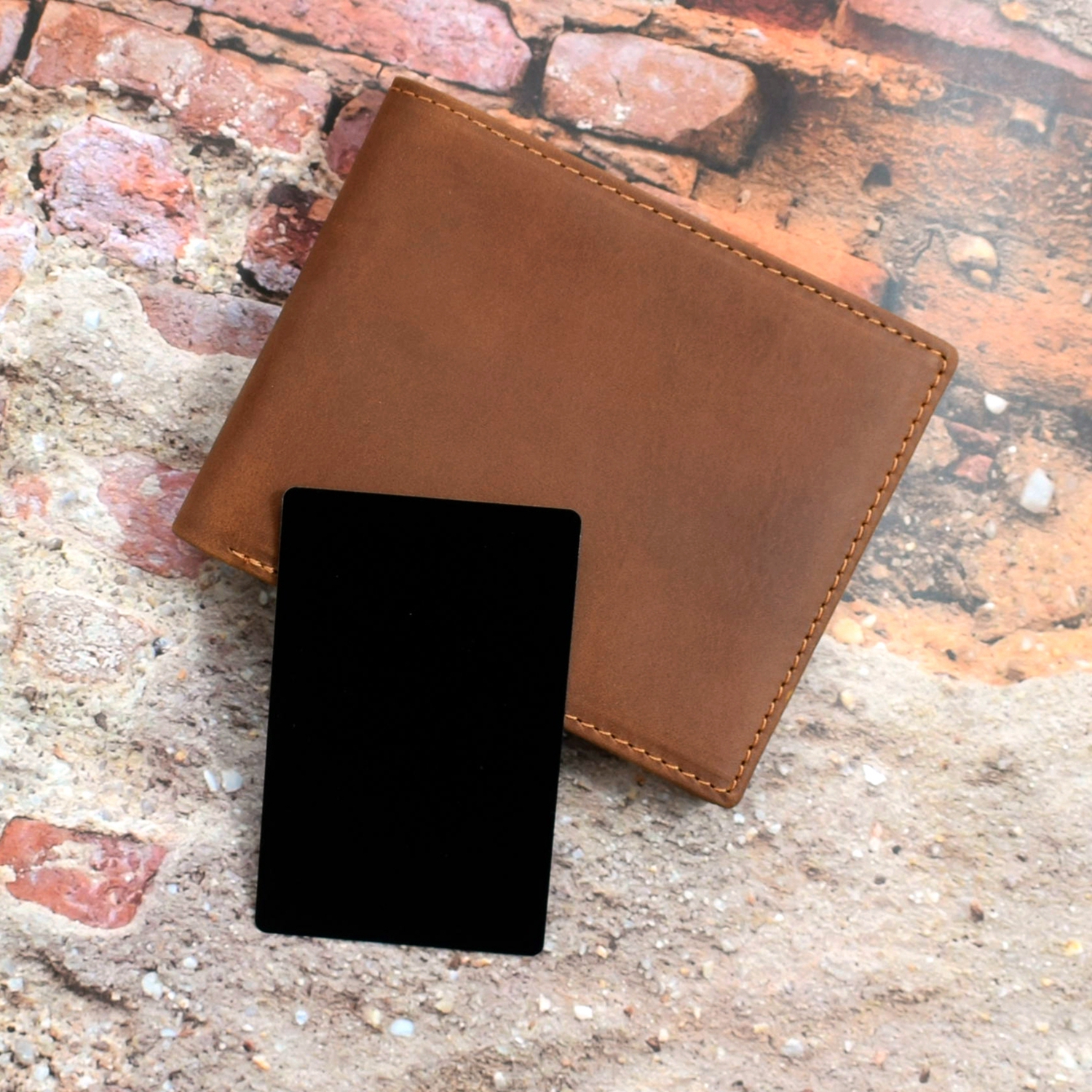 Men's Vintage Genuine Leather Customized Wallet Rfid Blocking Card