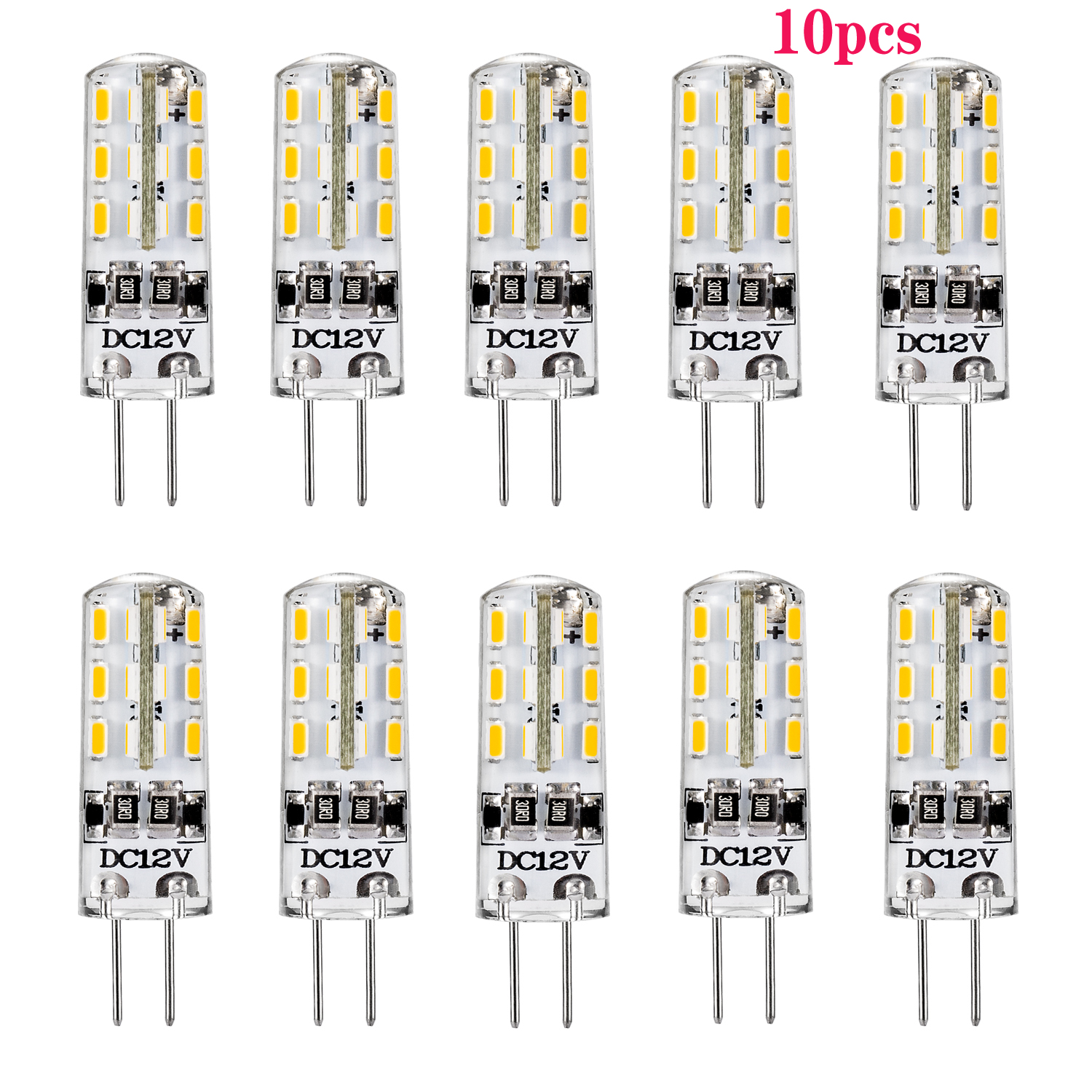 G4 LED Bulbs JC Bi Pin Base Lights 2W 12V 10W 20W T3 Halogen Bulb