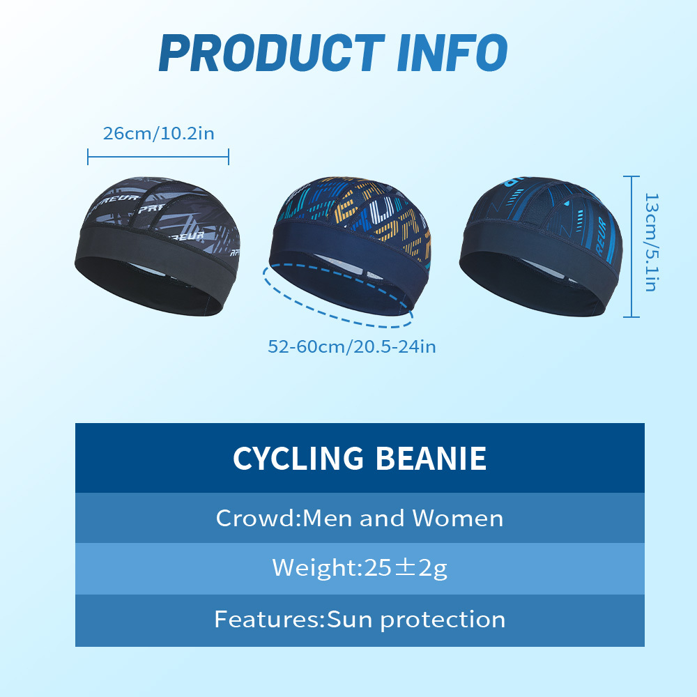 2pcsBreathable Moisture Wicking Skull Cap For Men, Running Hat For Women,  Dew Rag Pirate Hat For Cycling, Motorcycle Biker Cooling Head Wrap