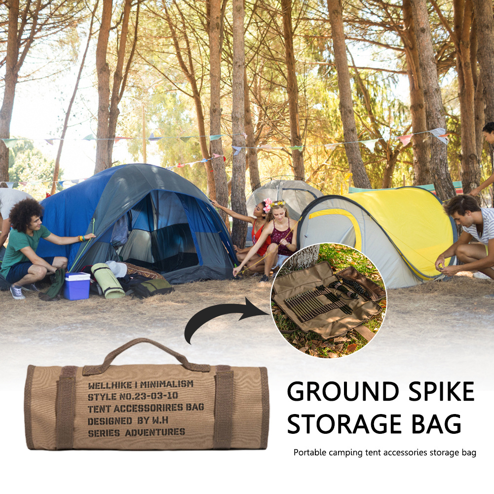 Camping Tent Ground Nail Bag Large Capacity Tent Accessories - Temu