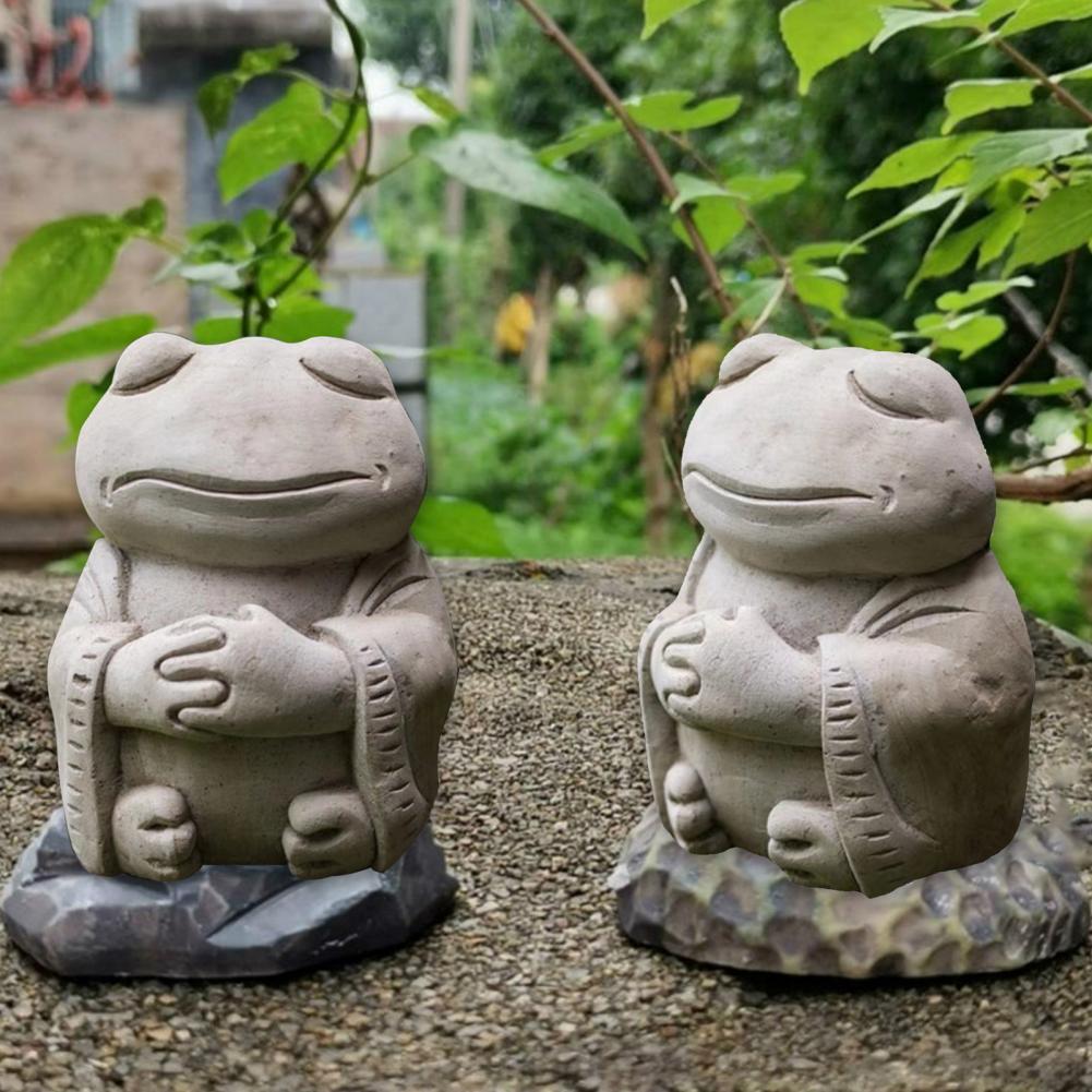 Frog Meditating Yoga Statue Ornament Frog Zen Gifts - Temu