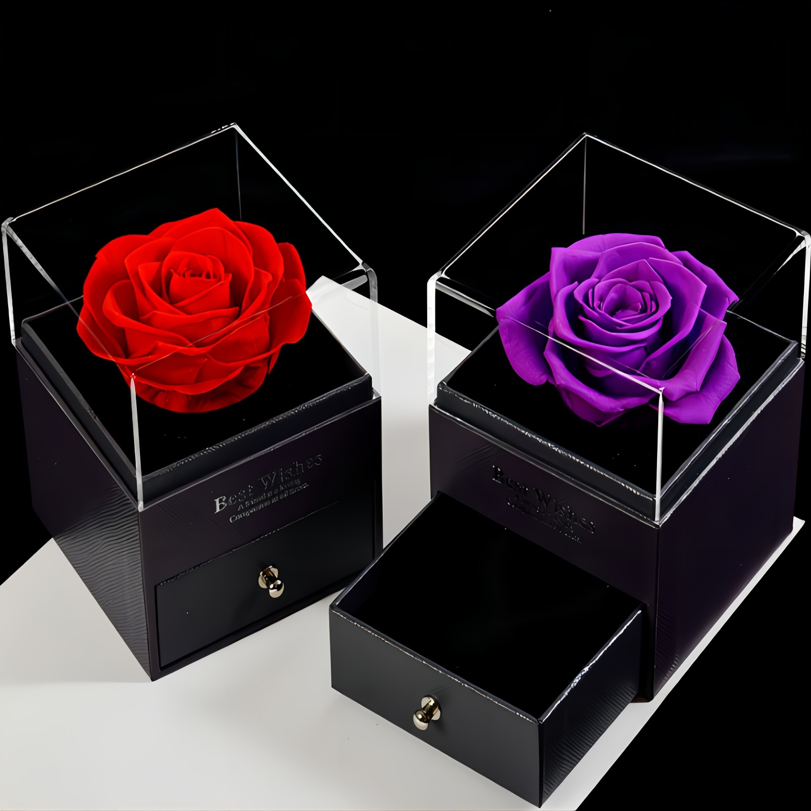 Preserved Flower Gift Box Rose Eternal Flower Gift Box - Temu