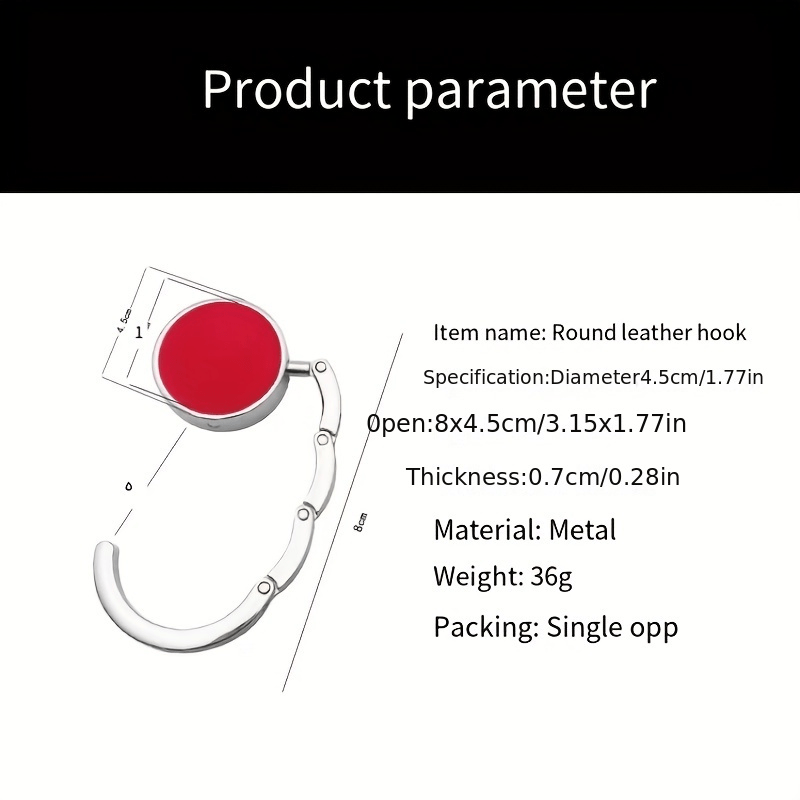 Instant Foldable Bag Hanger Handbag Hooks For Tables Folding Purse Hook  Hangers Portable Table Bag Holders For Restaurant Bar Outdoor Use - Temu