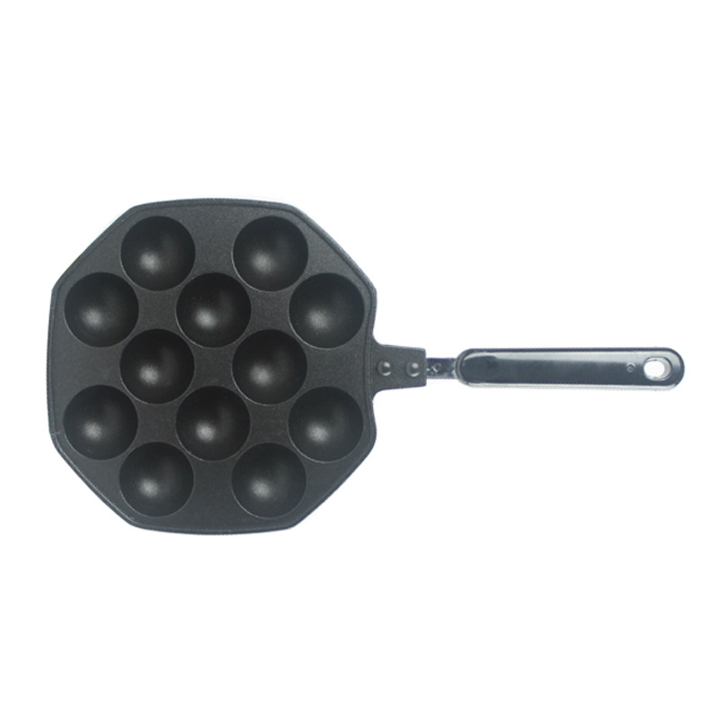 16 Hole Cast Iron Takoyaki Pan Cast Iron Skillet Nonstick Takoyaki Pan  Cooking Mould Tray Kitchen Accessories For Baking Octopus Ball Egg Puffs