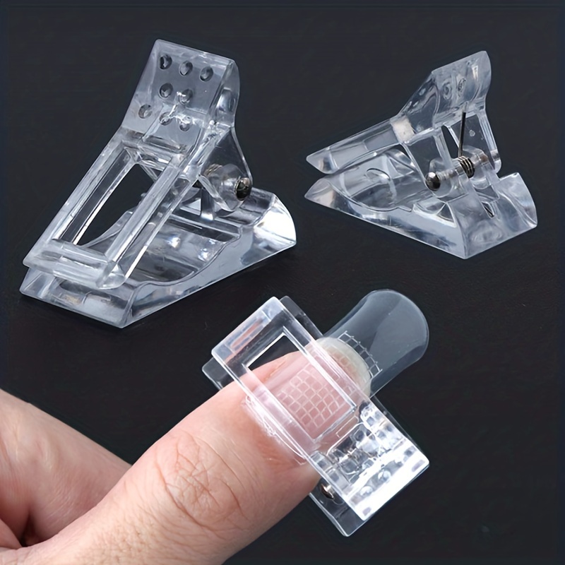 5 stks Nail Tips Clip Transparante Vinger Poly Quick Building Gel Extension  Nails Art Manicure Tool Valse Nagel Clips