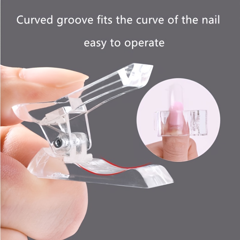 Nail Tip Clips Polygel Nail Forms Nail Extension Gel Quick - Temu