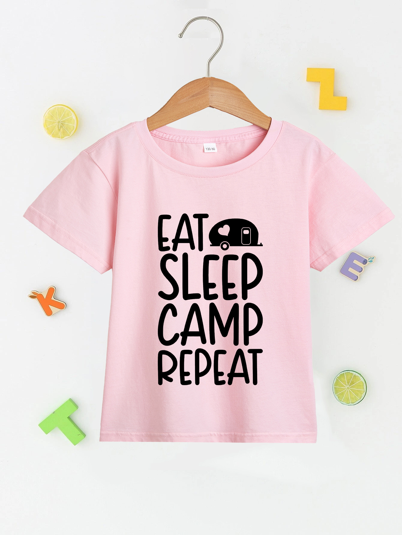 EAT SLEEP GYMNASTICS REPEAT Print Camiseta De Manga Curta - Temu
