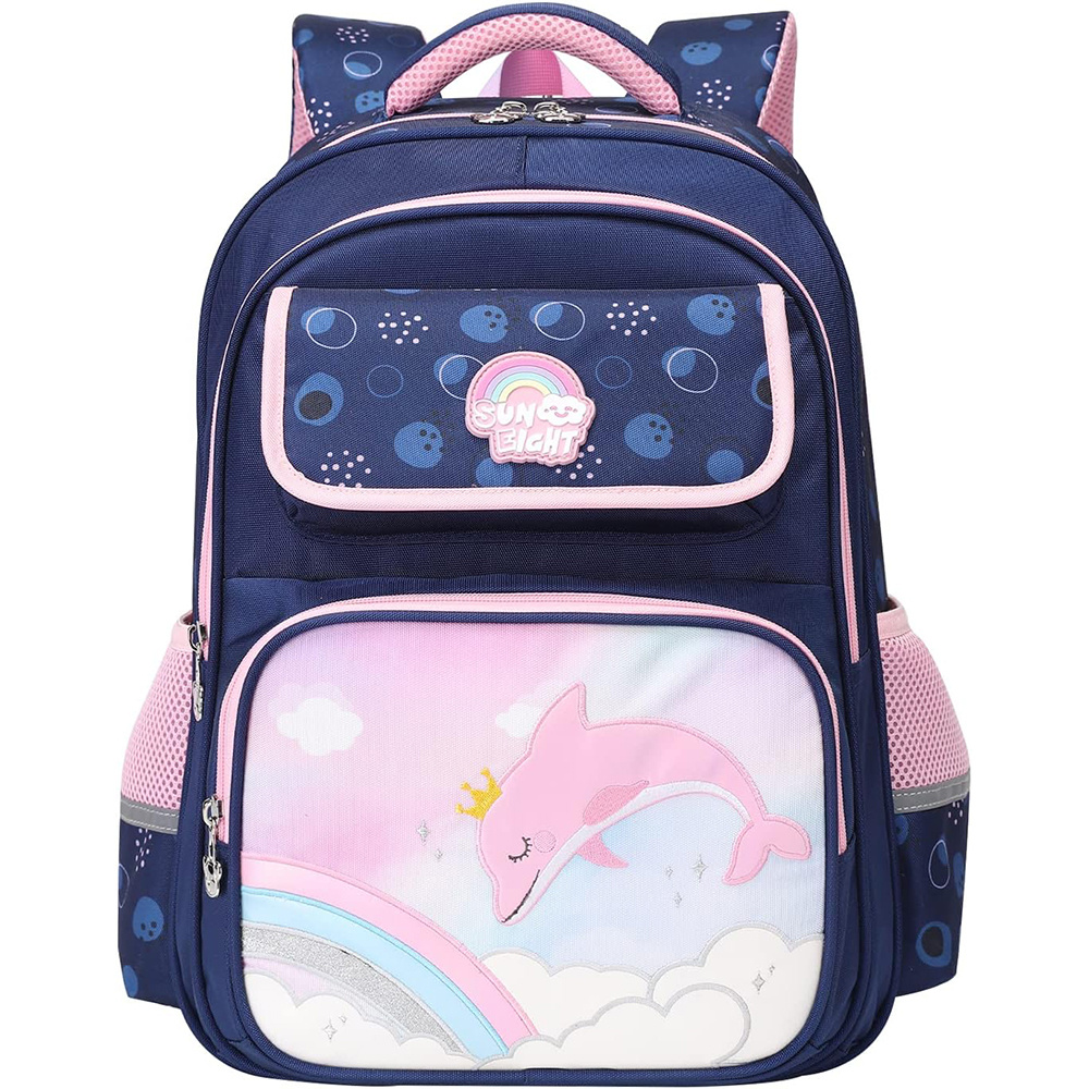Kids School Backpack 40-64 cm with Reflective Strap