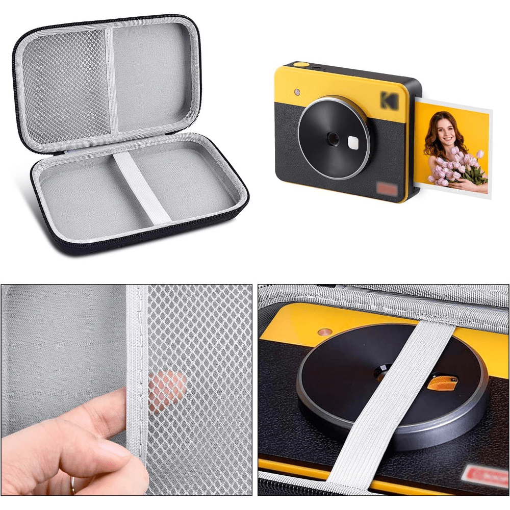 Case Compatible With KODAK Mini Shot 3 Retro/for Kodak All-New Mini Shot 3/  For Kodak Mini 3 Retro Square Instant Camera And Photo Printer - Black (Bo