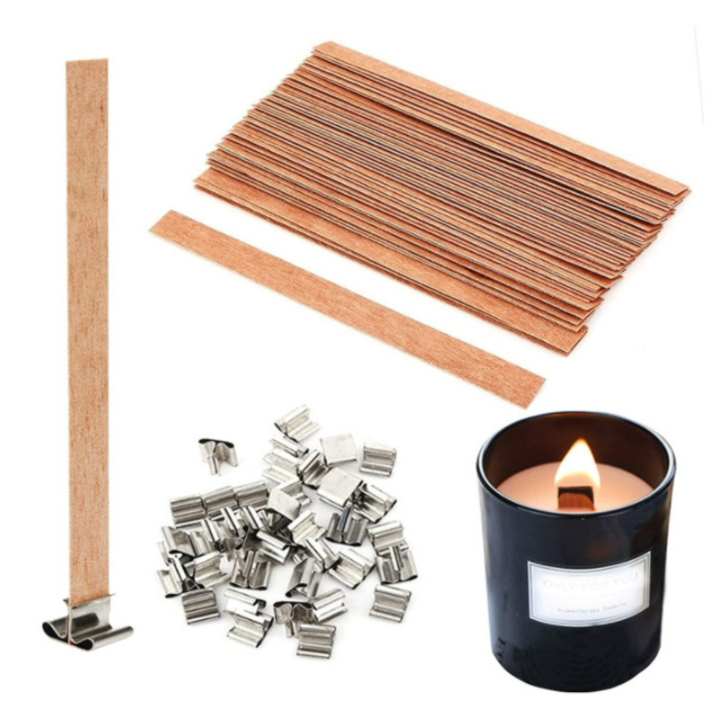 10PCs Wooden Candle Wicks Holder DIY Handmade Candle Making Tools Home  Decor