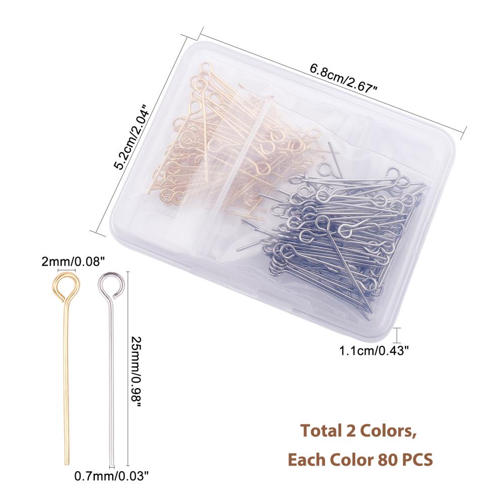 Buy DIY Crafts Flat Head Pins and Eye Pin Sets 22-Gauge/21-Gauge