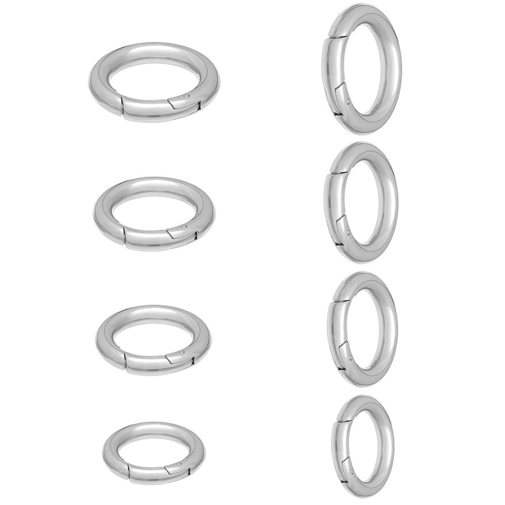 20mm Silver Jump Rings, 10pcs Stainless Steel Open Ring, 18 Gauge Large  Jump Rings for Jewelry Making 