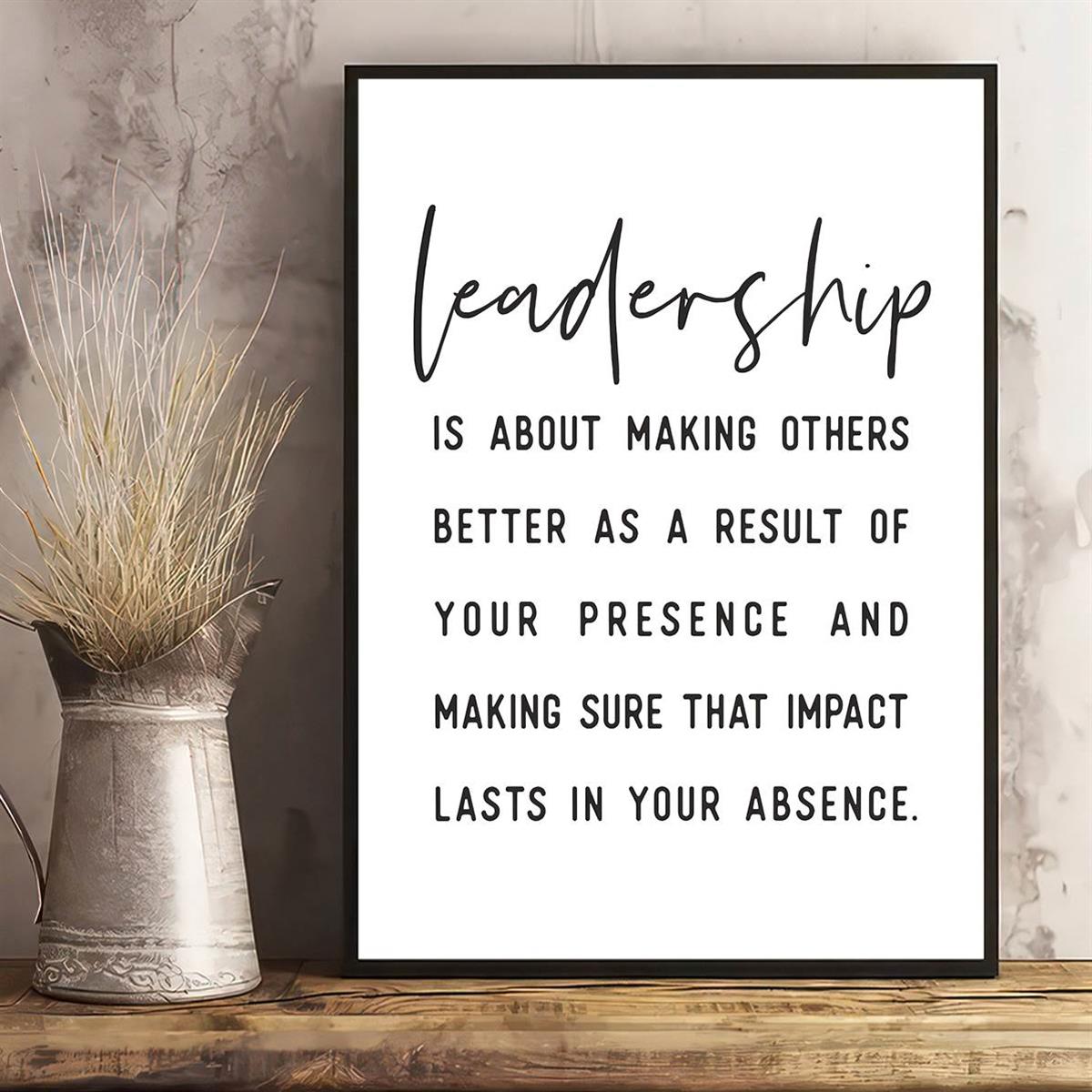 Canvas Poster Leadership Quote Poster Inspirational Quotes - Temu