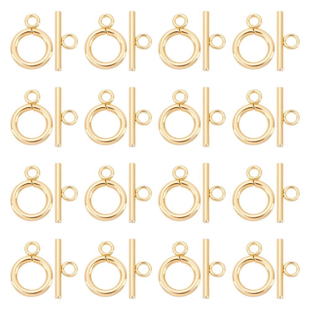 Toggle Clasp T-Bar & Ring Clasps for Jewelry Making, 10 Sets