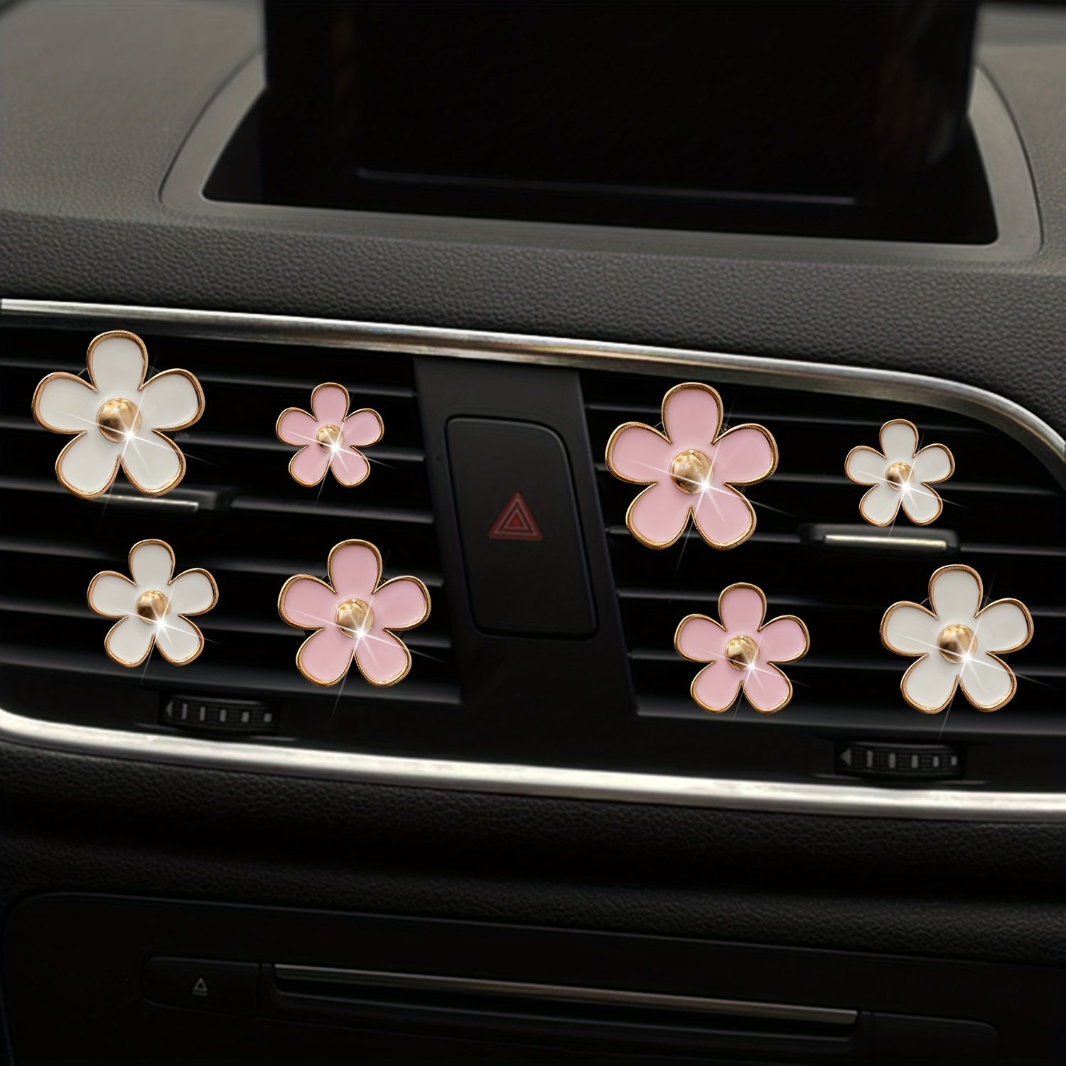BAOK Auto-Armaturenbrett-Blumendekorationen  Schwankende Gänseblümchen-Blumen-Autozubehör,Niedliche  Dekoration für das Armaturenbrett, die Mittelkonsole, das Schlafzimmer, das  Zuhause: : Auto & Motorrad