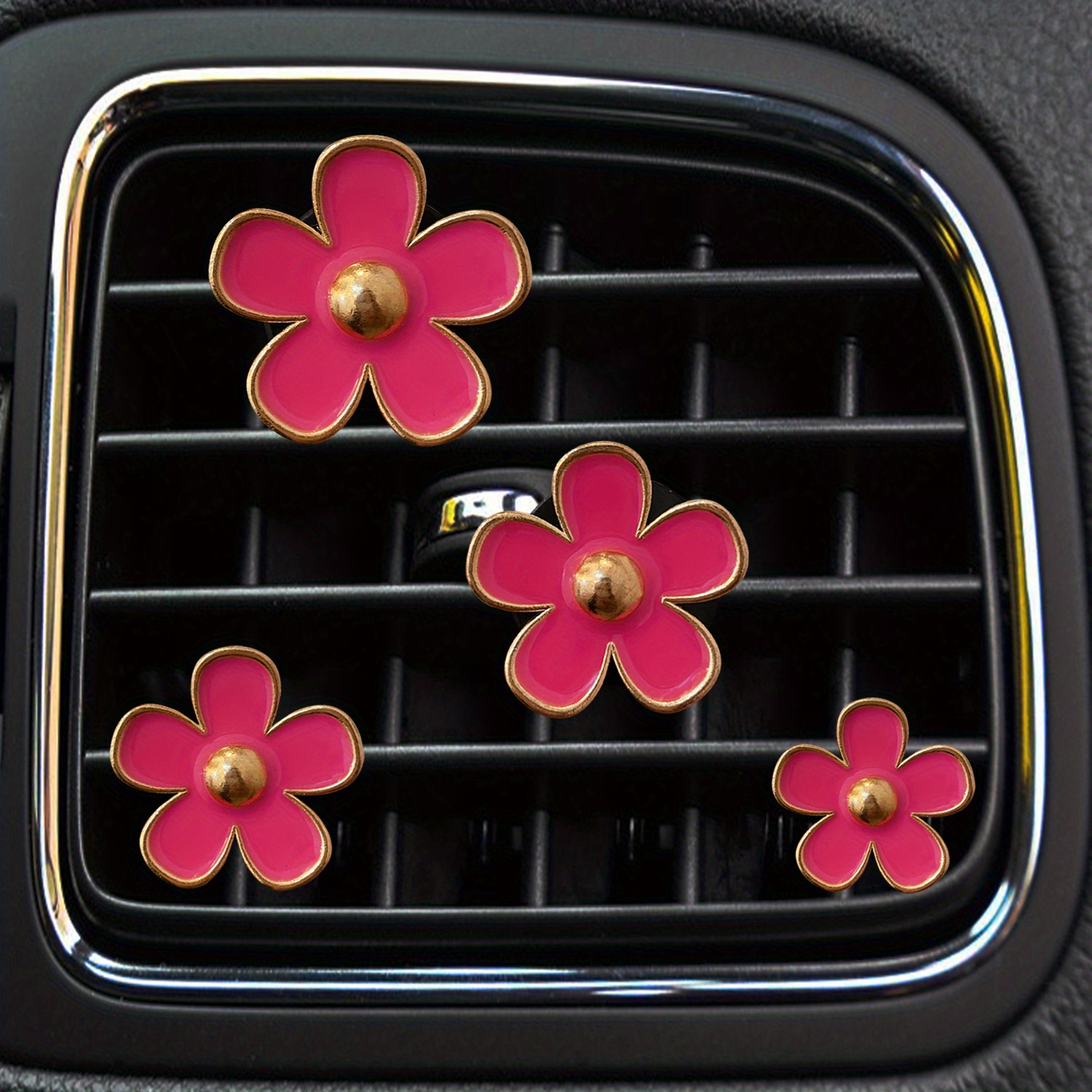Steckdosen-Clip, kleine Gänseblümchen-Auto-Entlüftungsklammern,  Lufterfrischer-Clip, Auto-Parfüm-Dekorationsclip