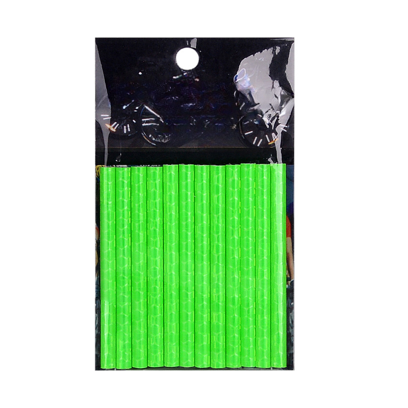 12pcs reflective bicycle wheel spokes sticker kit - enhance visibility and safety during night rides green 0