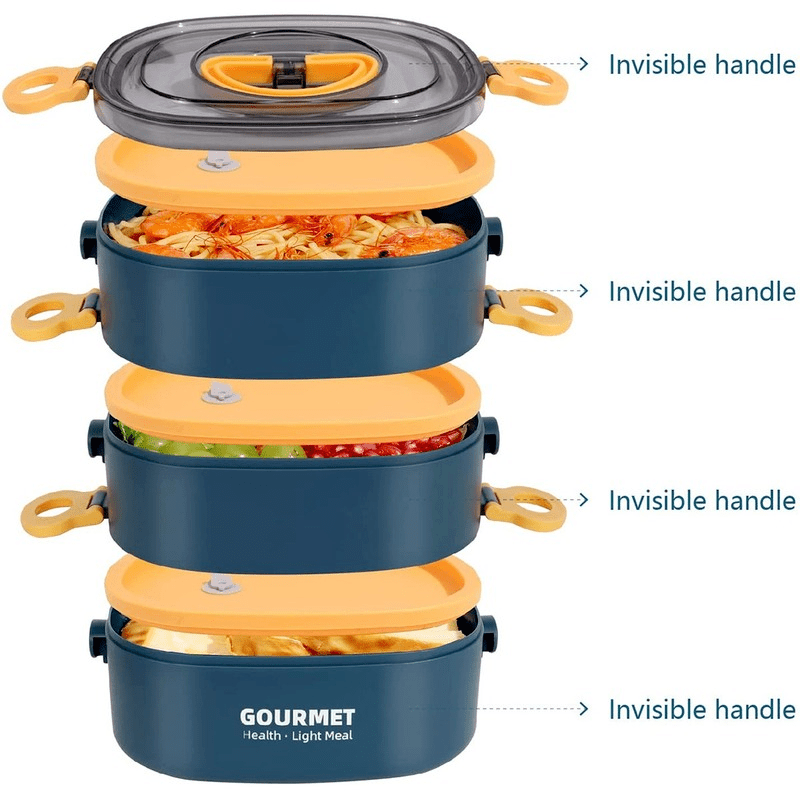 2000ml 3 Tier Bento Lunch Box Leakproof Container
