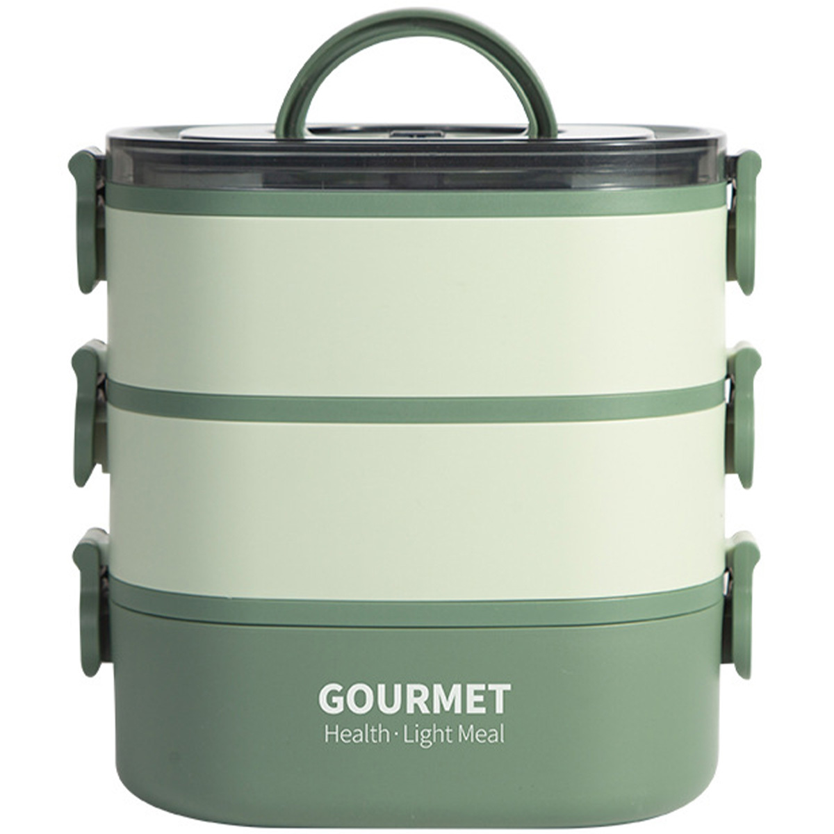 2000ml 3 Tier Bento Lunch Box Leakproof Container
