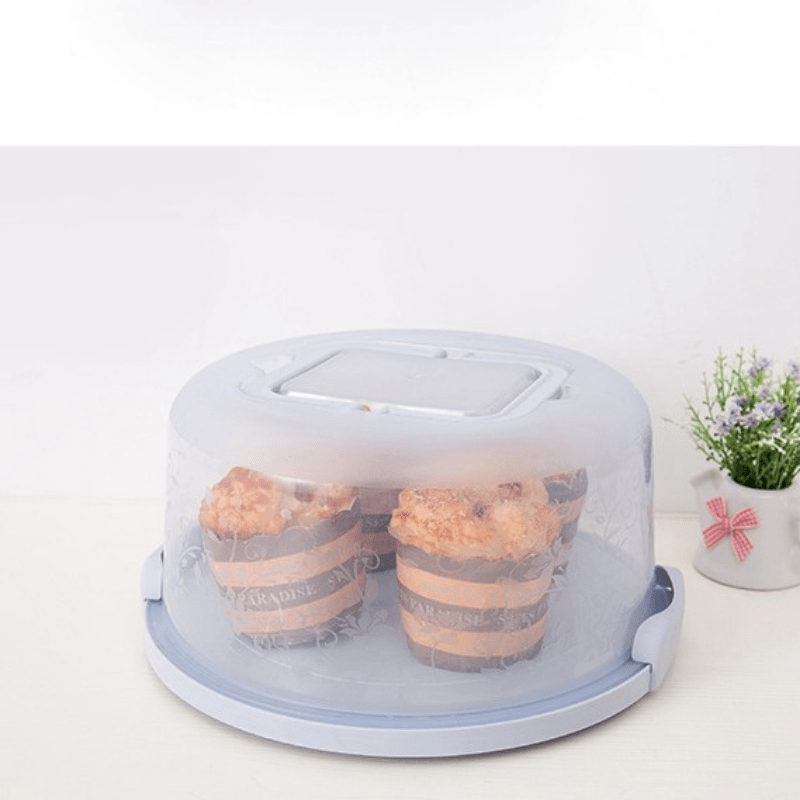 1pc Piccolo Porta Torta In Plastica, Contenitore Rotondo Da 8 Pollici Per  Torta Di Compleanno Con Manico, Trasparente Porta Torta Con Coperchio,  Scatola Trasparente Per Uso Domestico - Temu Italy