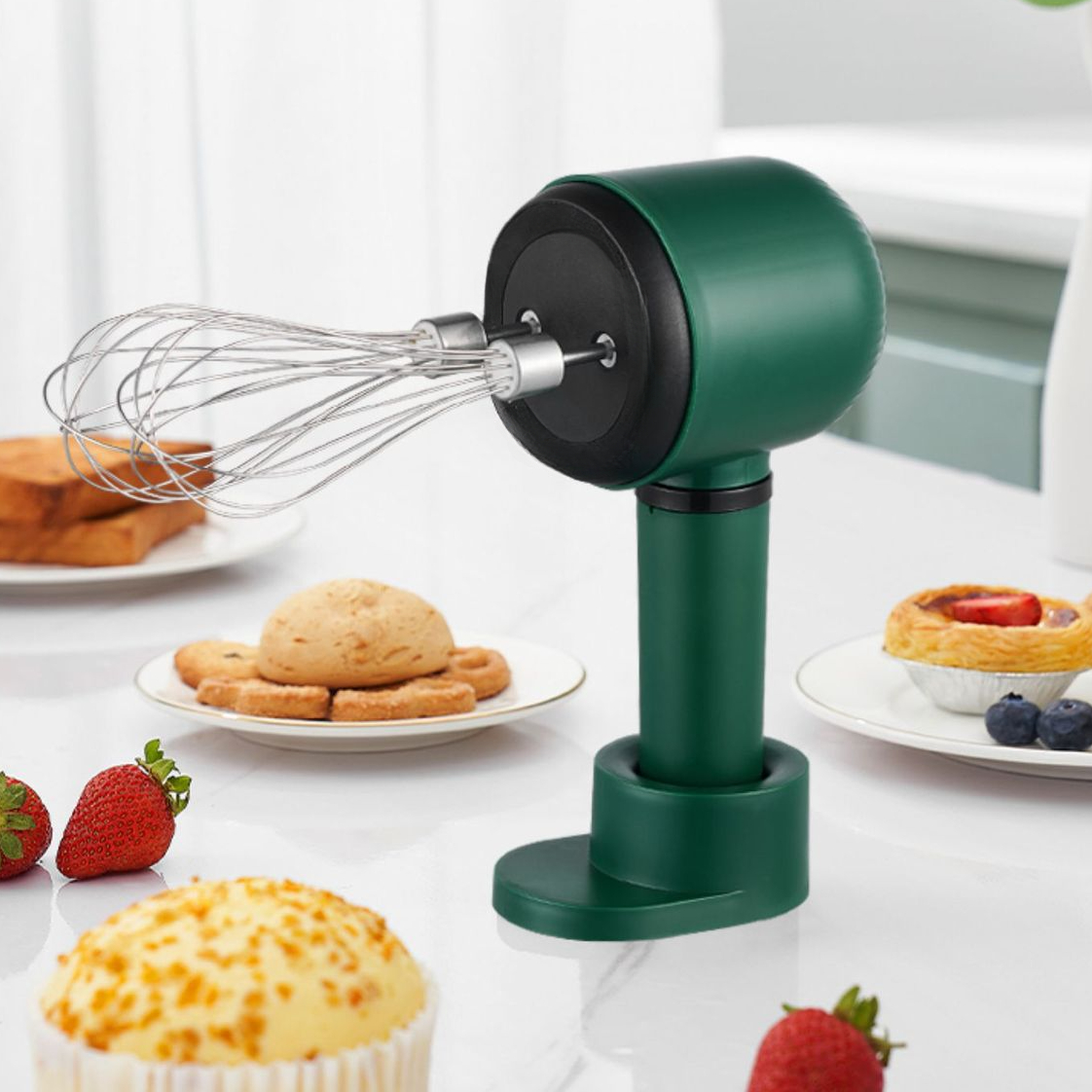 Portable Electric Food Mixer - 3 Speeds, Automatic Whisk, Dough & Egg Beater,  Cake Cream Whipper - Ideal For Baking & Cooking - Temu