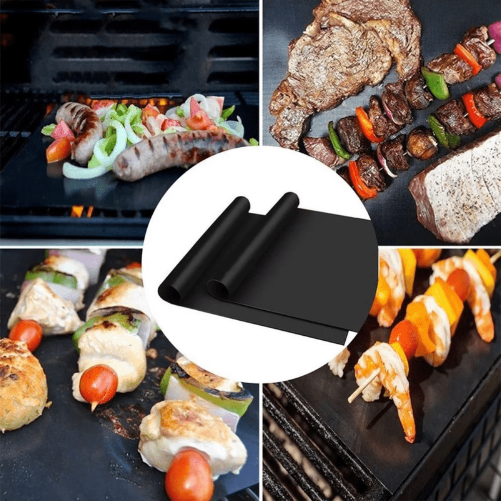 Reusable Silicone Baking Mat Non-stick Bbq Grill Mat Pad Baking Sheet Oven  Mat Picnic Cooking Cookie Tray Barbecue Oven Tools Kitchen Baking  Accessories - Temu