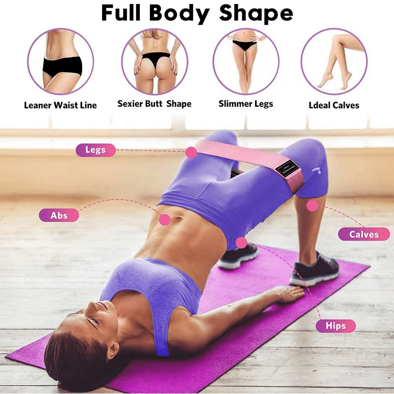 Non slip Elastic Squat Resistance Band Yoga Stretch Belt Hip - Temu