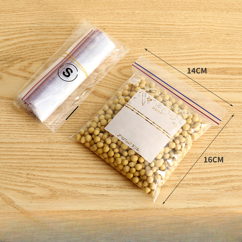 Clear Zipper Bag Sealed Food Storage Zip Lock Stand Up Bag - Temu