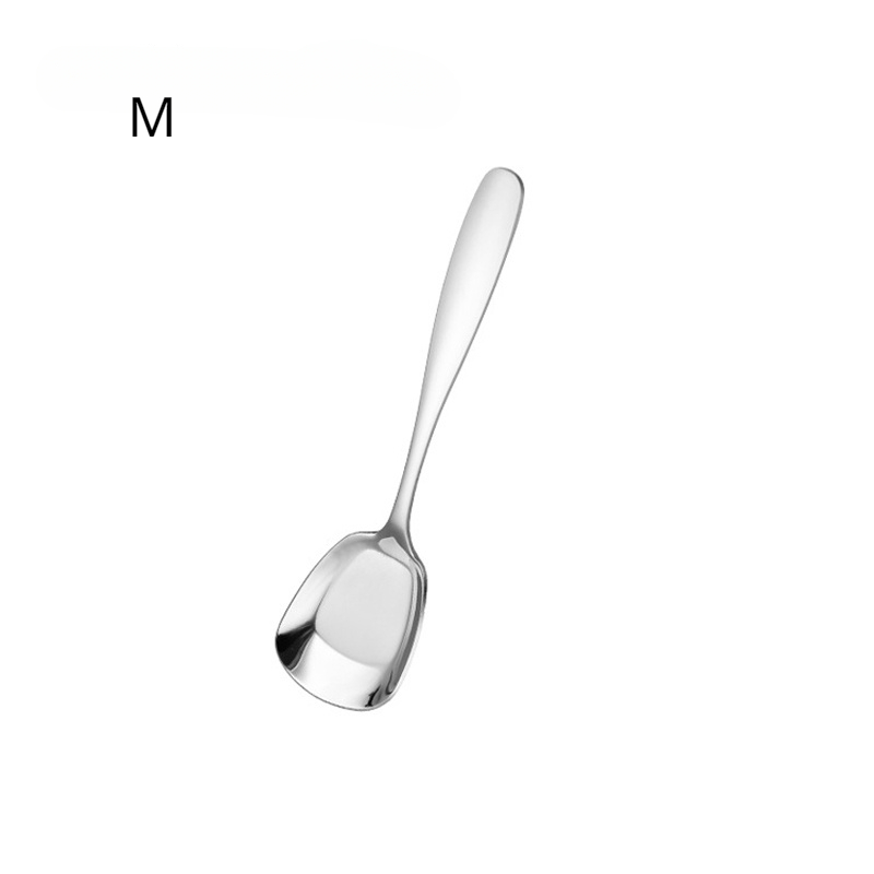 Durable Stainless Steel Square Head Spoon For Sweet And - Temu