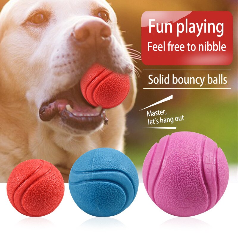 Durable Rubber Dog Toy For Outdoor Play And Training - Bouncy And Chew-resistant Ball For Retrieving And Chewing Fun