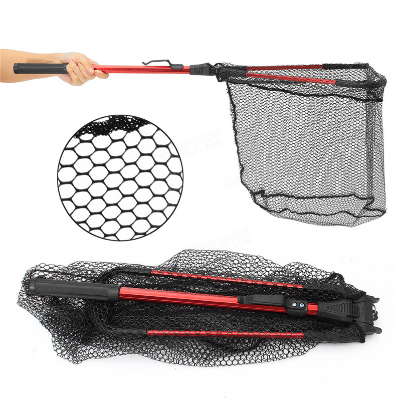 Retractable Stainless Steel Landing Net Foldable Fishing Net - Temu