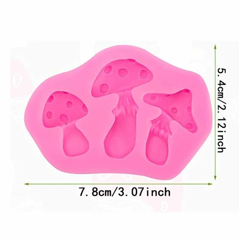 Mushroom Chocolate Mold 3d Silicone Mold Cartoon Mushroom - Temu