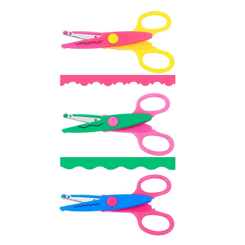 Plastic Safe Art Scissors Creative Crafts Scissors Paper - Temu